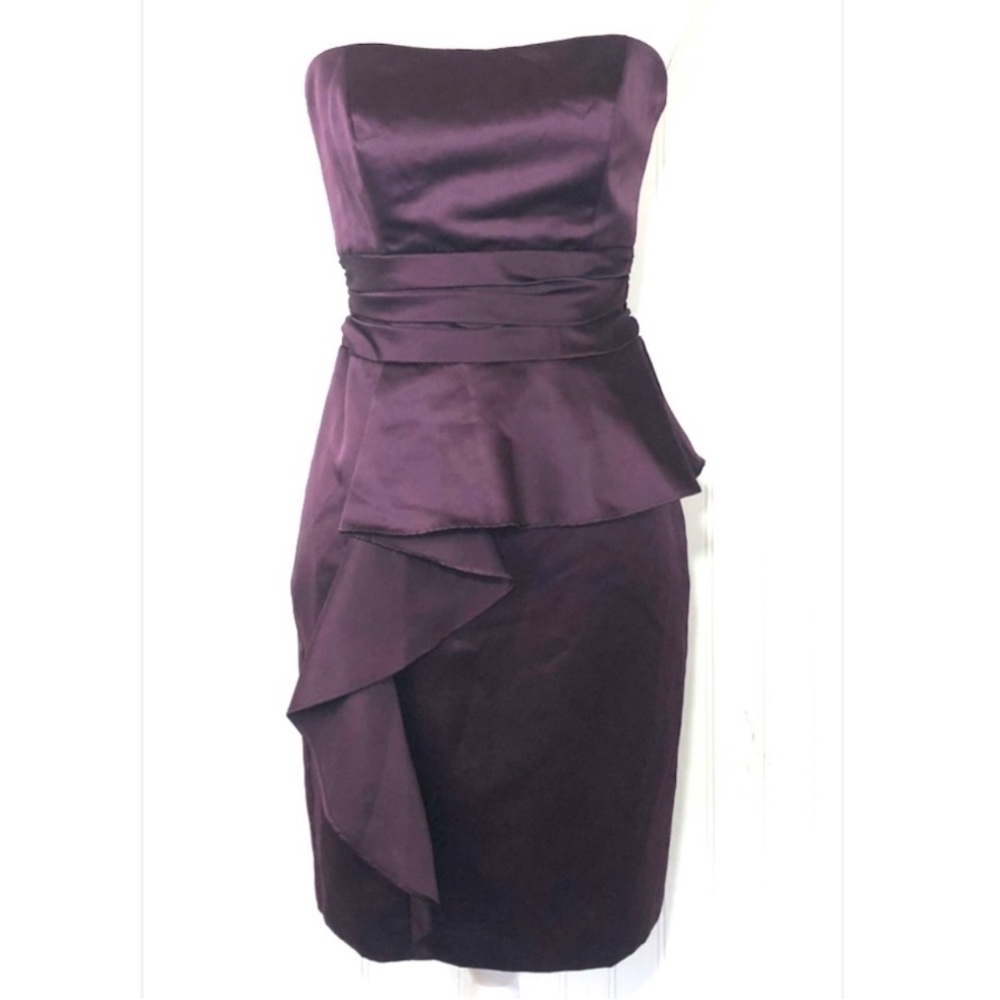 David’s Bridal 84629 purple dress 4